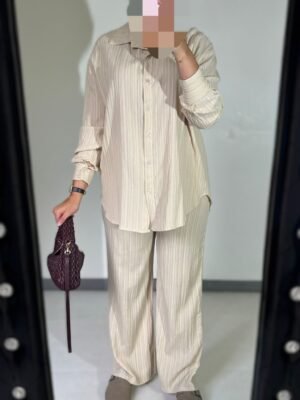 Ensemble Chemise + Pantalon plissé